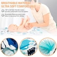 thumbnail image 3 of 2pcs Changing Pad Cover for Baby Breathable and Comfortable Changing Table Sheet with Exquisite Patterns Bassinet Sheets Fine Workmanship Durable Baby Mattress Cover for Boys Girls, 3 of 7