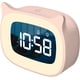 thumbnail image 1 of Reloj despertador para niños con luz nocturna y atenuación continua, bonito reloj digital con orejas de gato para niños y niñas, alarma de 5 minutos, apto para despertar a los niños (rosa), 1 of 5