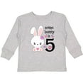 thumbnail image 3 of Inktastic Somebunny is Five- 5th birthday bunny Boys or Girls Long Sleeve Toddler T-Shirt, 3 of 5