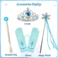thumbnail image 2 of Vestido de princesa BOMLY con tiara y peluca, conjunto de 160 guantes, 2 of 5