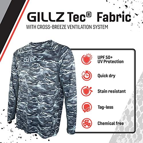 Gillz Fishing Shirt with Uv Protection for Men, Tournament Series V2 Gear