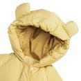 thumbnail image 5 of Oneises For Toddler Boys Girls Bear Ears Hooded Full Zip Long Sleeve Jumpsuit Cute Comfy Thermal Snowsuit (15 Months, Yellow), 5 of 8