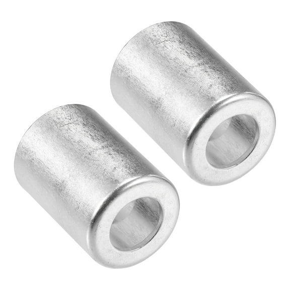Unique Bargains 2pcs Car Aluminum Air Conditioner Pipe Joint Fitting Sleeve 14mm 22mm Hole Dia