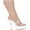 Clear, variant on Ellie Shoes E-601-Coco 6" Heel Clear Womens Sandal. 11 / Clear