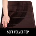 thumbnail image 2 of Tapis de Bain en Mousse à Mémoire de Forme Absorbant Antidérapant Lavable - 40 X 120 cm, Marron, 2 of 7