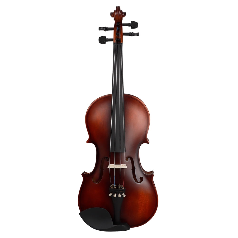 ULTNICE 1Set Retro Solid Wood Violin with Hand Carved Design and Comfortable Ebony Chin Rest