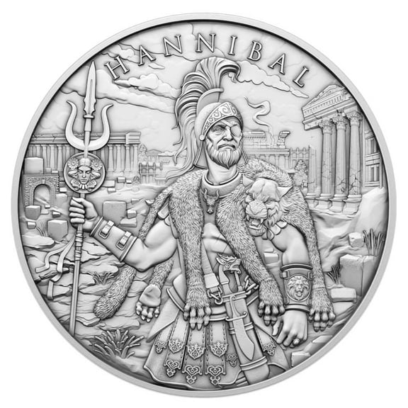 Collectible 1-oz Hannibal Design .999 Fine Silver Round