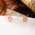 thumbnail image 4 of 18G Tiny Round Cat's Eye Stud Earrings for Women 925 Sterling Silver Post Pin Hypoallergenic Dainty Circle Small Cartilage Studs Cute Piercing Jewelry, 4 of 11