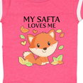 thumbnail image 4 of Inktastic My Safta Loves Me Little Fox Boys or Girls Baby Bodysuit, 4 of 5