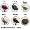 thumbnail image 2 of Fashion Warm Beanie Female Ladies PU Leather Berets Adjustable Hat French Artist Hat Beret Cap BEIGE, 2 of 8