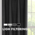 thumbnail image 3 of Mainstays Southport Textured Light Filtering Curtain Panel Pair, Set of 2, Greystone, 40"W x 63"L, 3 of 10