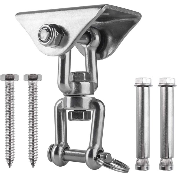 Innovador Gancho de Techo con Acero Inoxidable 304 Capacidad de 500 KG Rotación de 360°, Lámpara Colgante para Juegos de Madera de Concreto, Silla Colgante, Lámpara Colgante, Hamaca, Yoga, c