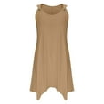 thumbnail image 4 of yillto Womens Plus Size Dress Sleeveless Tank Dress Loose Flowy Cover ups Beach Swimsuit Sundress, 4 of 6