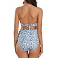 thumbnail image 3 of Summer Strapless Printing 2 Pieces Bikini Set Bench Swimsuit, 3 of 5