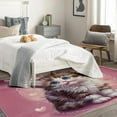thumbnail image 4 of Cat Rug for Girls Bedroom - 3x5 Rug - Cat Rug - Cute Kitten Area Rug - Girls Kids Kawaii Pet Rugs - Love Pink Carpet, 4 of 7