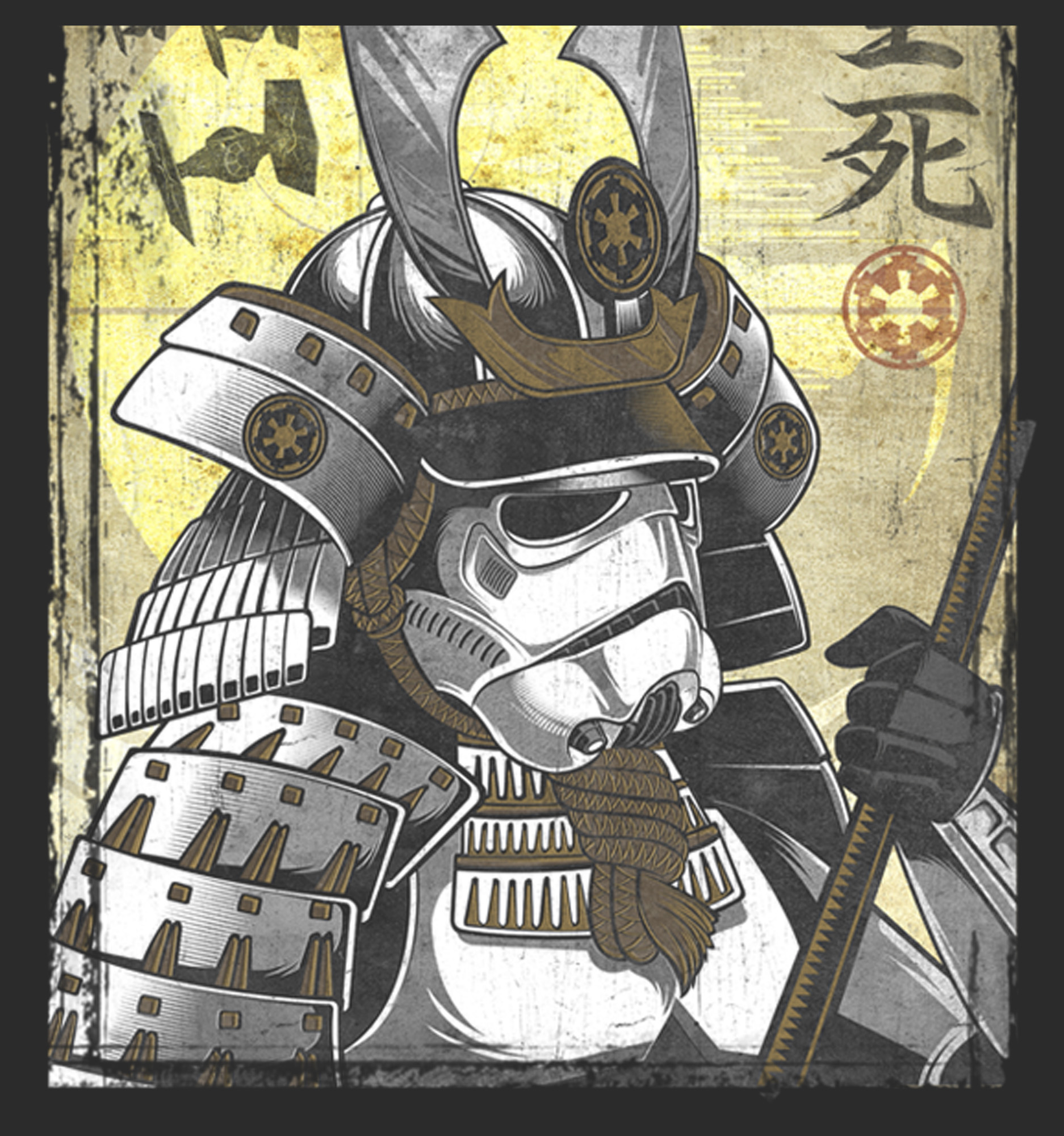 Men's Star Wars Samurai Stormtrooper  Graphic Tee Black 4X Large - image 2 of 5