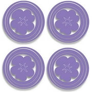Purple Hooplas Flowers/Circles Wall Accent Stickers