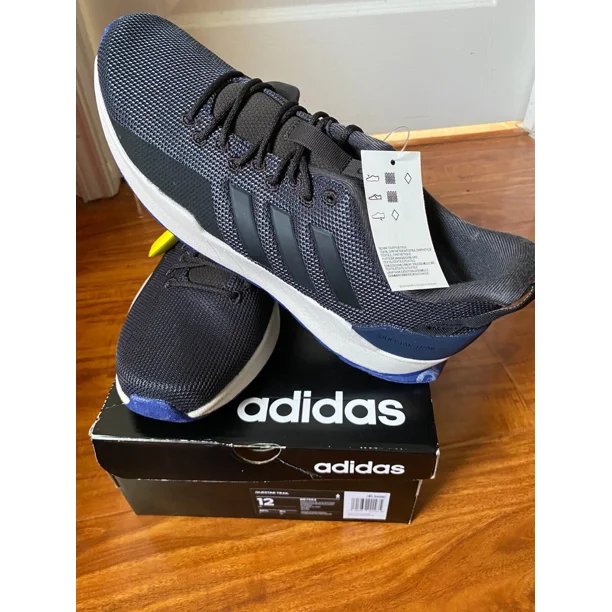 size 12/Adi-das Mens Quester Trail Lace Up Running Shoes/ BB7384/Black Brown