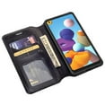 thumbnail image 6 of Samsung Galaxy A21 Case Leather Wallet Phone Case Kickstand Cute Girls Women Cover - Black, 6 of 6