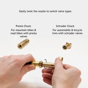 JACO BikePro Presta Tire Pressure Gauge - 160 PSI | Presta/Schrader (Hybrid/Road Bikes)