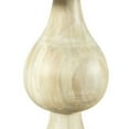 thumbnail image 3 of Niko 24 Inch Artisan Round Accent Table, Pedestal Design, Oak White Wood, 3 of 5