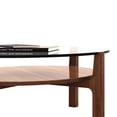 thumbnail image 2 of Modholic Soho Teak Wood Coffee Table - Round, Walnut, 2 of 4