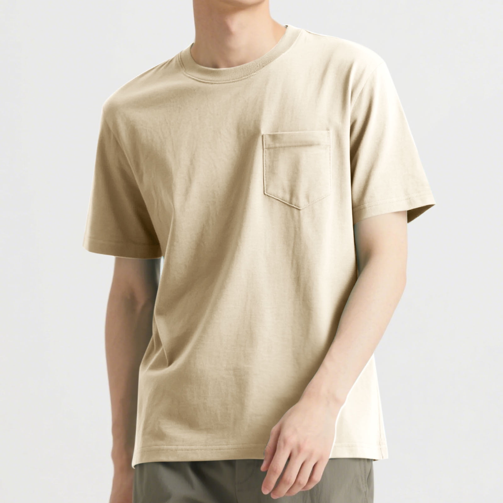 Men's Mock Turtleneck Short Sleeve Shirt – Slim Fit, Stretch Fabric, Basic Pullover Top