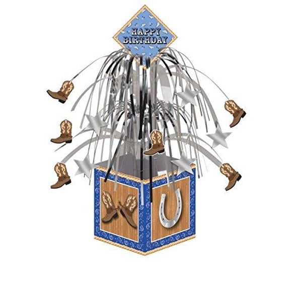 Blue Bandana Cascade Centerpiece