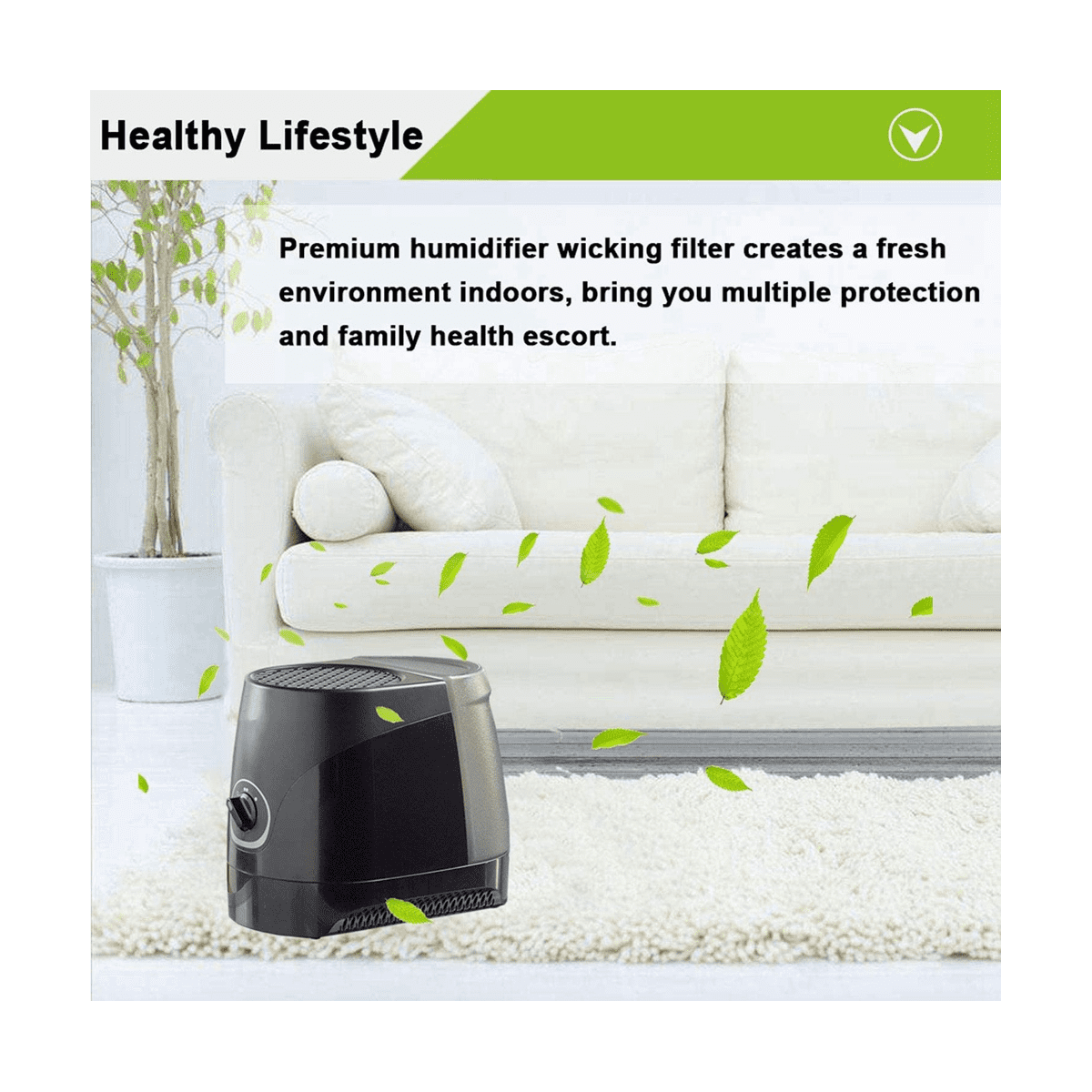 10 Pack Humidifier Wicking Filters for -888, -888N, Filter C, Designed to Fit for -890