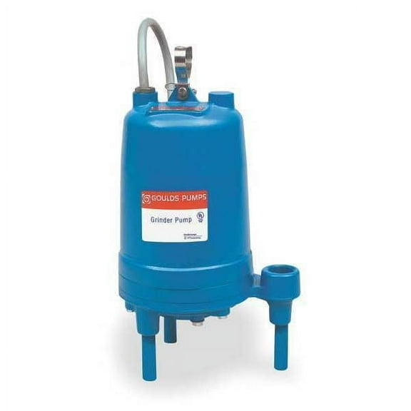 Goulds Grinder Pump, 20 ft, Single, 208/230V AC RGS2012