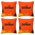 thumbnail image 2 of Halloween Throw Pillow Covers, Happy Halloween Bat Square Pillow Cases with Invisible Zipper for Halloween Decorations, Farmhouse Halloween Decor 12x12, 2 of 7