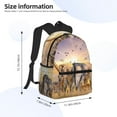 thumbnail image 4 of Gaeub Vintage Wildlife Protection School Backpack Waterproof Bookbag for Men Women College High School Bags, 4 of 8