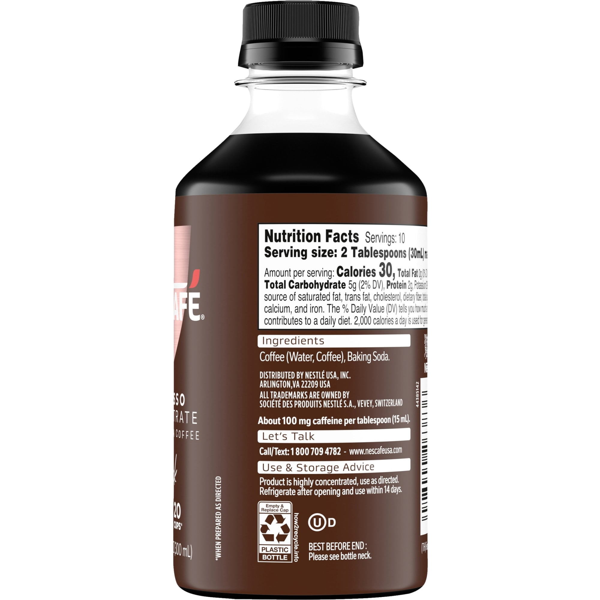 NESCAFÉ Espresso Concentrate Black, Instant Espresso Coffee Concentrate, 10 fl oz