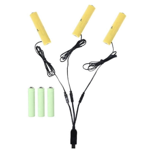 3in1 AAA Battery Eliminate USB Power Cable Can Replace 1-4pcs1.5V AAA Batteries