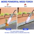 thumbnail image 2 of Propane Torch Weed Burner Kit, Blow Torch High Output with Self Igniter and Turbo Trigger,Heavy Duty Flamethrower with 12.5FT Hose for Weeding,Roofing,Melting Snow,Road Paint Removing, 2 of 6