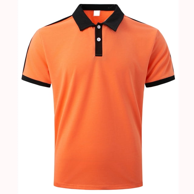pstuiky camisetas de hombre, Blusa de manga corta con cuello vuelto, cómoda y transpirable para hombre ropa de hombre m