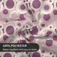 thumbnail image 6 of Round Tablecloth 60 Inch, Retro Geometric Circles Tablecloths Round Durable Table Cloth Farmhouse Table Cover for Dining, Parties, Camping, 6 of 8