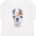 thumbnail image 4 of Inktastic Cute Llama with Flower Boys or Girls Long Sleeve Toddler T-Shirt, 4 of 5