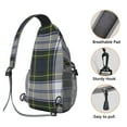 thumbnail image 2 of Abstract Plaid Crossbody Chest Bag - Colorful Checkered Anti-Theft Sling Backpack for Outdoor Enthusiasts - Durable & Comfortable Travel-Ready Design, 2 of 5