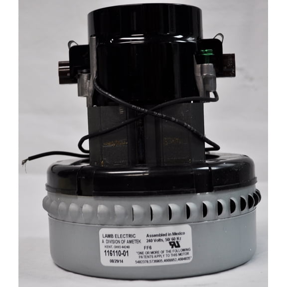 Ametek Lamb 5.7 Inch 240 Volt 2 Stage Ball Bearing Motor 116110-01