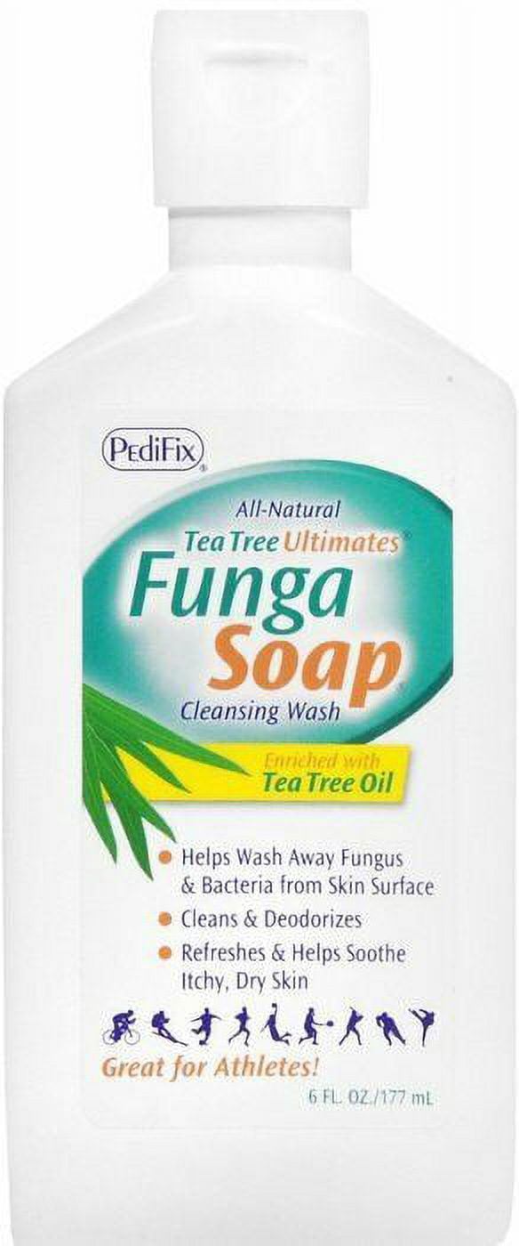 2 Pack - PediFix Tea Tree Ultimates FungaSoap Cleansing Wash 6 oz