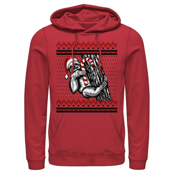 Men's Lost Gods Hangin Out Pull Over Hoodie Red 3X Large