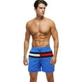 thumbnail image 4 of Men's Swim Trunks Quick Dry Beach Shorts with Pockets and Mesh Lining, summer leisure fitness shorts, 4 of 5