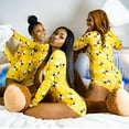 thumbnail image 1 of Womens V Neck Ribbed Long Sleeve Bodysuit Pajama Stretch Leotard Top Short Romper Jumpsuit, 1 of 4