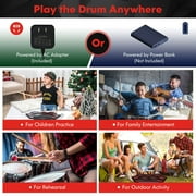 Gymax 9 Pads Electronic Drum Set Roll Up Drum Kit w/ MIDI & Dual Stereo Speakers Red