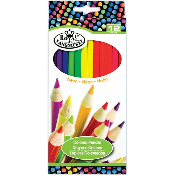 Royal Crayons de Couleur & Langnickel(R) 12/Pkg-Neons