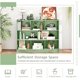 thumbnail image 4 of Songqin 8 Cube Bookcase, Freestanding 3-Tier Open Bookshelf, Modern Storage Display Cabinet, Wood Cube Storage Organizer for Living Room, Kid’s Room, Mint Green, 4 of 18