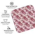 thumbnail image 3 of Honeii Orchids Flowers print Leather Coaster Set of 4, ideal for safeguarding your furniture from drinks spills and effortless cleanup-Square, 3 of 6