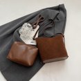 thumbnail image 2 of Bolso Tipo Cubo Ante para Mujer Hobo Con Correa Ajustable Viajes (marrón), 2 of 8