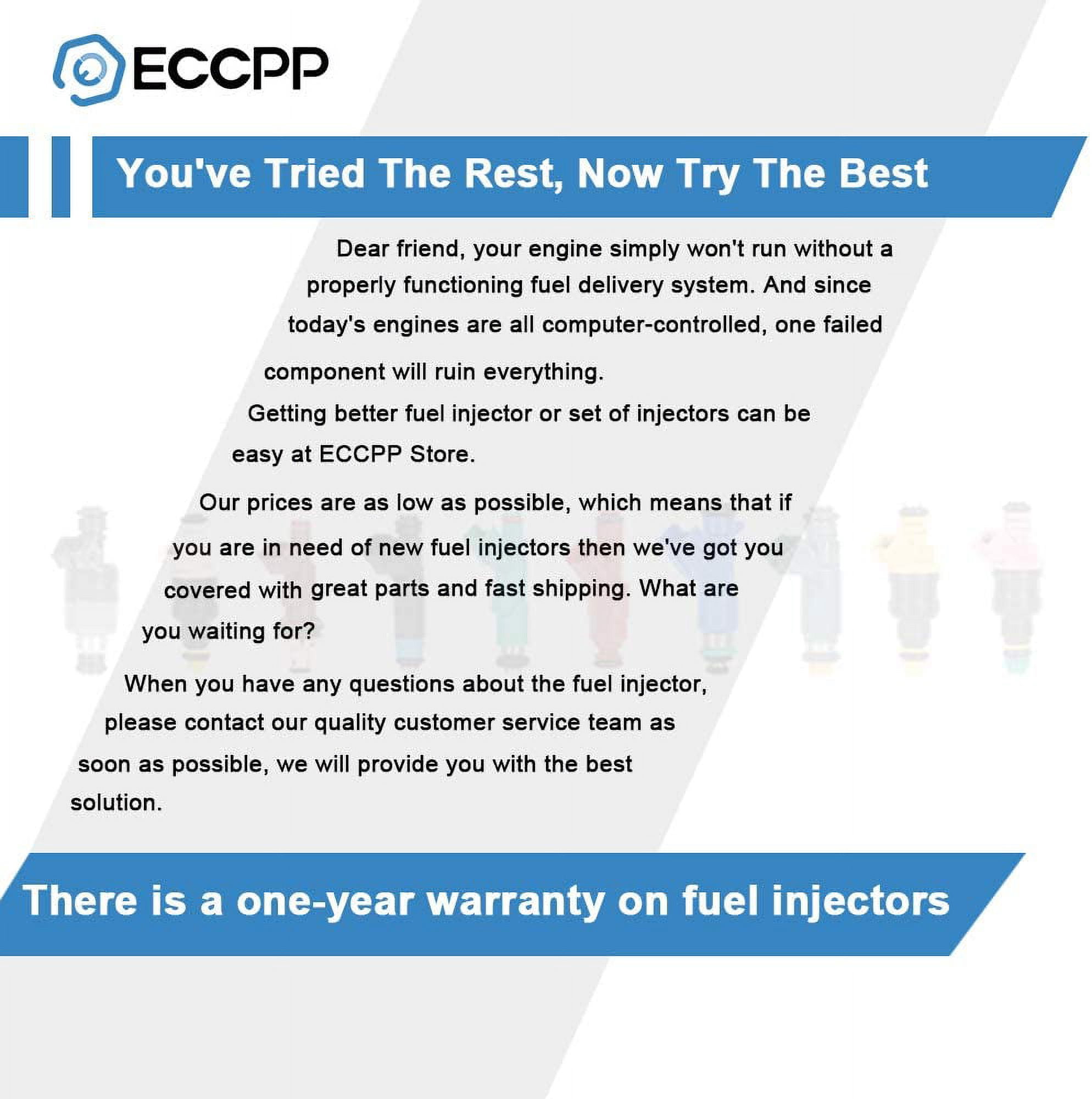 Fuel Injectors ECCPP 6pcs 2 Hole Fuel Injector Kit 25323971 fit for 00-05 for Chevy Impala for Malibu Venture Monte Carlo for Buick Century Rendezvous for Oldsmobile Alero Silhouette